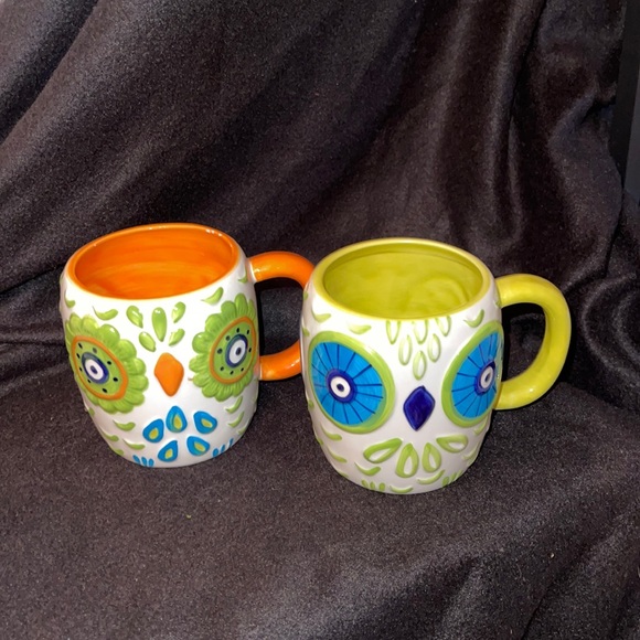 Clayart owl mugs - Picture 1 of 4